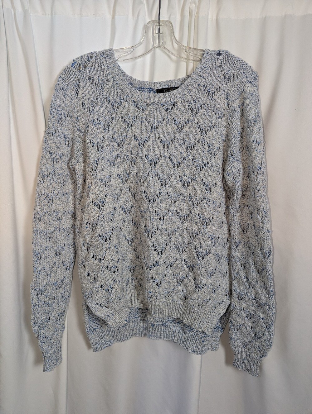 Jessica Simpson Boho Cottagecore Open Knit Sweater Large